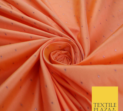 8 COLOURS - High Quality Lurex Dobby Faux Silk Two Tone Taffeta Dress Fabric 56"