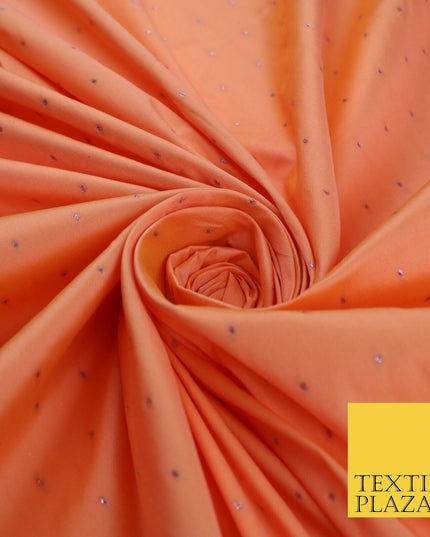 8 COLOURS - High Quality Lurex Dobby Faux Silk Two Tone Taffeta Dress Fabric 56"