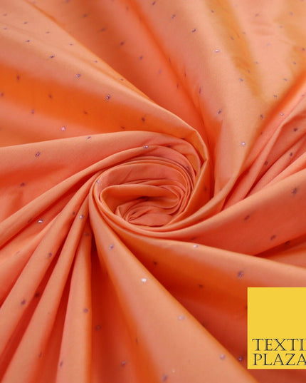 8 COLOURS - High Quality Lurex Dobby Faux Silk Two Tone Taffeta Dress Fabric 56"