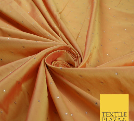 8 COLOURS - High Quality Lurex Dobby Faux Silk Two Tone Taffeta Dress Fabric 56"