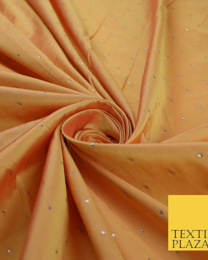 8 COLOURS - High Quality Lurex Dobby Faux Silk Two Tone Taffeta Dress Fabric 56"