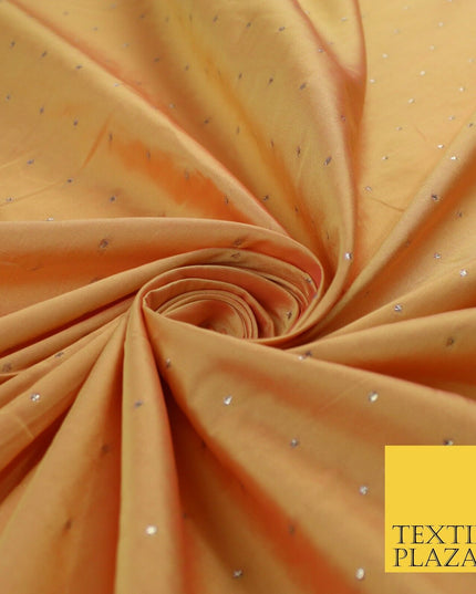 8 COLOURS - High Quality Lurex Dobby Faux Silk Two Tone Taffeta Dress Fabric 56"