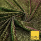 OVER 20 COLOURS - Sparkly Two Tone Glitter Stretch Shimmer Moonlight Fabric 56"