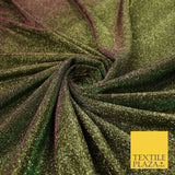 OVER 20 COLOURS - Sparkly Two Tone Glitter Stretch Shimmer Moonlight Fabric 56"