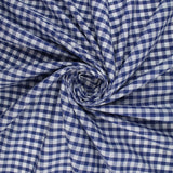 15 COLOURS - Medium 1/4" Gingham Square Check Polycotton Fabric Dress Craft 44"