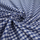 15 COLOURS - Medium 1/4" Gingham Square Check Polycotton Fabric Dress Craft 44"