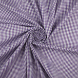 15 COLOURS - Small 1/8" Mini Gingham Square Check Polycotton Fabric Dress Craft
