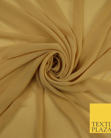 70 COLOURS Plain Dyed Chiffon Fine Soft Georgette Sheer Dress Fabric 57" Wide