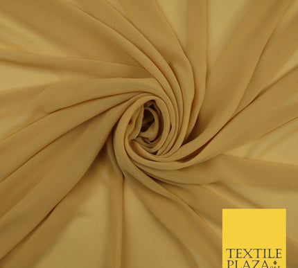 70 COLOURS Plain Dyed Chiffon Fine Soft Georgette Sheer Dress Fabric 57" Wide