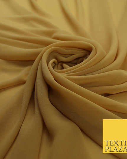 70 COLOURS Plain Dyed Chiffon Fine Soft Georgette Sheer Dress Fabric 57" Wide