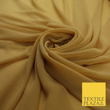 70 COLOURS Plain Dyed Chiffon Fine Soft Georgette Sheer Dress Fabric 57" Wide