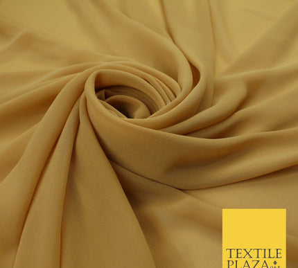 70 COLOURS Plain Dyed Chiffon Fine Soft Georgette Sheer Dress Fabric 57" Wide