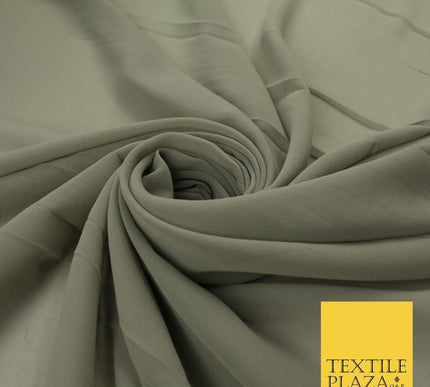 70 COLOURS Plain Dyed Chiffon Fine Soft Georgette Sheer Dress Fabric 57" Wide
