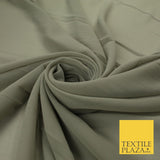 70 COLOURS Plain Dyed Chiffon Fine Soft Georgette Sheer Dress Fabric 57" Wide