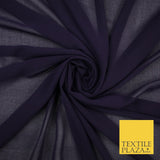 70 COLOURS Plain Dyed Chiffon Fine Soft Georgette Sheer Dress Fabric 57" Wide