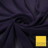 70 COLOURS Plain Dyed Chiffon Fine Soft Georgette Sheer Dress Fabric 57" Wide