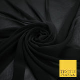 70 COLOURS Plain Dyed Chiffon Fine Soft Georgette Sheer Dress Fabric 57" Wide