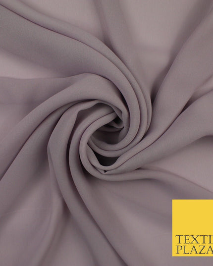 70 COLOURS Plain Dyed Chiffon Fine Soft Georgette Sheer Dress Fabric 57" Wide
