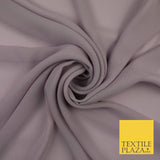 70 COLOURS Plain Dyed Chiffon Fine Soft Georgette Sheer Dress Fabric 57" Wide