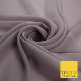 70 COLOURS Plain Dyed Chiffon Fine Soft Georgette Sheer Dress Fabric 57" Wide