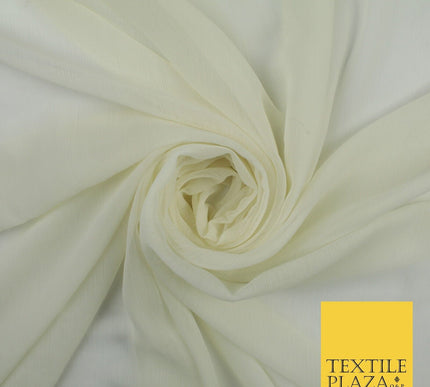 70 COLOURS Plain Dyed Chiffon Fine Soft Georgette Sheer Dress Fabric 57" Wide
