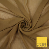 70 COLOURS Plain Dyed Chiffon Fine Soft Georgette Sheer Dress Fabric 57" Wide