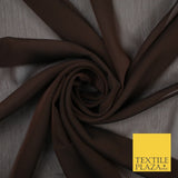70 COLOURS Plain Dyed Chiffon Fine Soft Georgette Sheer Dress Fabric 57" Wide