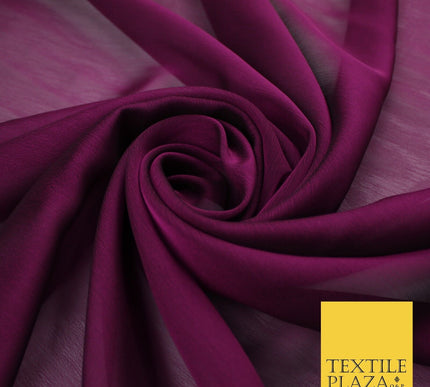 70 COLOURS Plain Dyed Chiffon Fine Soft Georgette Sheer Dress Fabric 57" Wide