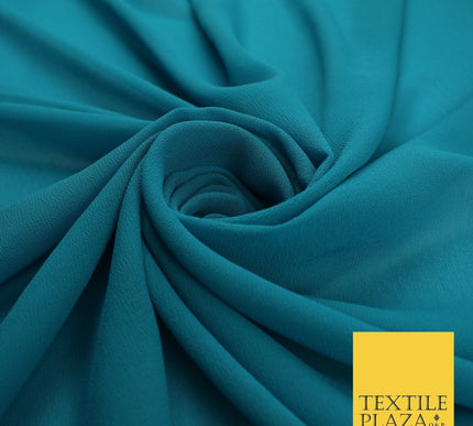 70 COLOURS Plain Dyed Chiffon Fine Soft Georgette Sheer Dress Fabric 57" Wide