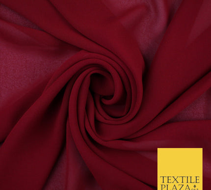 70 COLOURS Plain Dyed Chiffon Fine Soft Georgette Sheer Dress Fabric 57" Wide