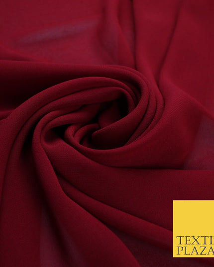 70 COLOURS Plain Dyed Chiffon Fine Soft Georgette Sheer Dress Fabric 57" Wide