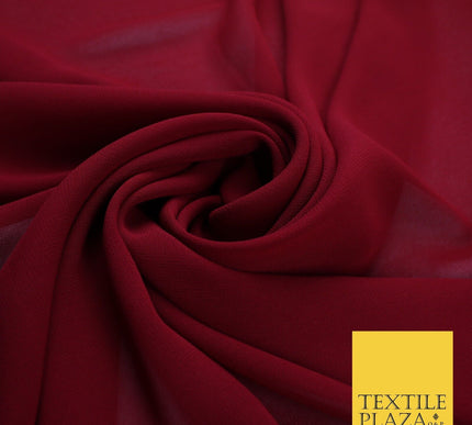 70 COLOURS Plain Dyed Chiffon Fine Soft Georgette Sheer Dress Fabric 57" Wide