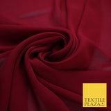 70 COLOURS Plain Dyed Chiffon Fine Soft Georgette Sheer Dress Fabric 57" Wide