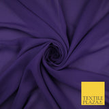 70 COLOURS Plain Dyed Chiffon Fine Soft Georgette Sheer Dress Fabric 57" Wide
