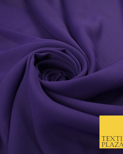 70 COLOURS Plain Dyed Chiffon Fine Soft Georgette Sheer Dress Fabric 57" Wide