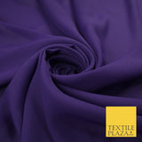 70 COLOURS Plain Dyed Chiffon Fine Soft Georgette Sheer Dress Fabric 57" Wide