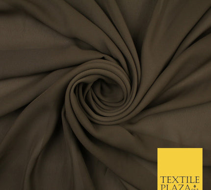 70 COLOURS Plain Dyed Chiffon Fine Soft Georgette Sheer Dress Fabric 57" Wide
