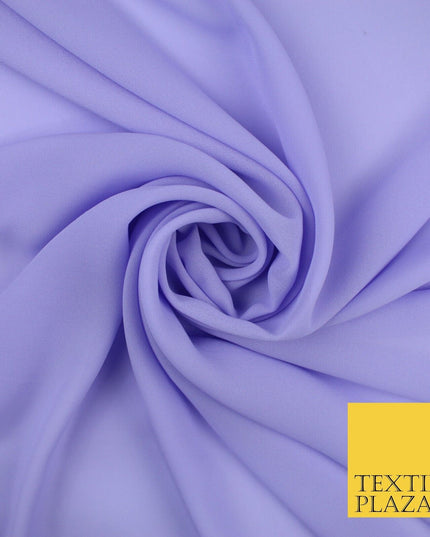 70 COLOURS Plain Dyed Chiffon Fine Soft Georgette Sheer Dress Fabric 57" Wide