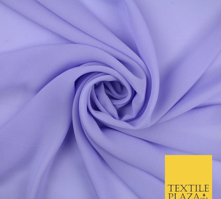 70 COLOURS Plain Dyed Chiffon Fine Soft Georgette Sheer Dress Fabric 57" Wide