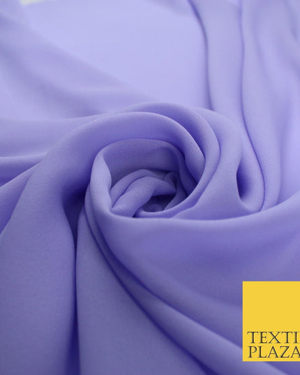 70 COLOURS Plain Dyed Chiffon Fine Soft Georgette Sheer Dress Fabric 57" Wide