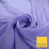 70 COLOURS Plain Dyed Chiffon Fine Soft Georgette Sheer Dress Fabric 57" Wide