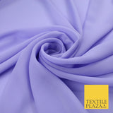 70 COLOURS Plain Dyed Chiffon Fine Soft Georgette Sheer Dress Fabric 57" Wide