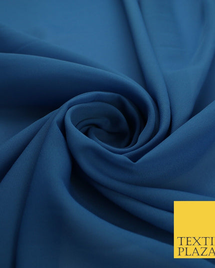 70 COLOURS Plain Dyed Chiffon Fine Soft Georgette Sheer Dress Fabric 57" Wide