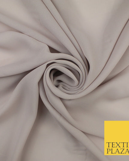 70 COLOURS Plain Dyed Chiffon Fine Soft Georgette Sheer Dress Fabric 57" Wide
