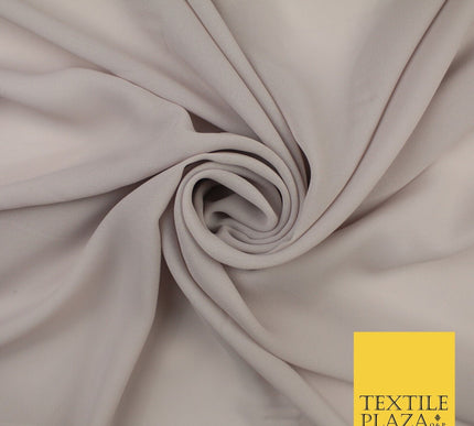 70 COLOURS Plain Dyed Chiffon Fine Soft Georgette Sheer Dress Fabric 57" Wide