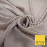 70 COLOURS Plain Dyed Chiffon Fine Soft Georgette Sheer Dress Fabric 57" Wide