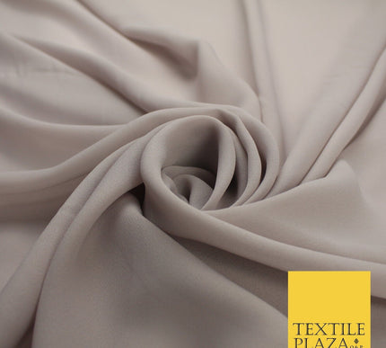 70 COLOURS Plain Dyed Chiffon Fine Soft Georgette Sheer Dress Fabric 57" Wide