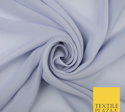 70 COLOURS Plain Dyed Chiffon Fine Soft Georgette Sheer Dress Fabric 57" Wide