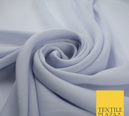 70 COLOURS Plain Dyed Chiffon Fine Soft Georgette Sheer Dress Fabric 57" Wide