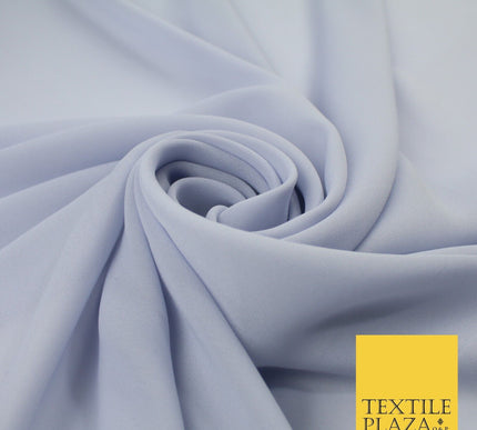 70 COLOURS Plain Dyed Chiffon Fine Soft Georgette Sheer Dress Fabric 57" Wide